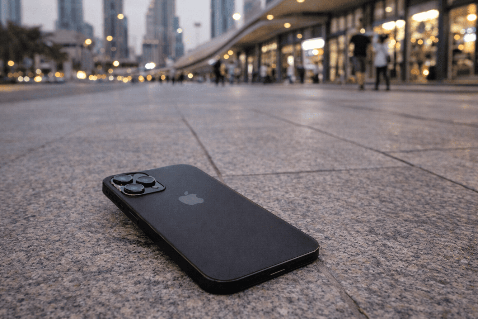 Lost iPhone 15 Pro Max (Black) near Dubai Mall Metro